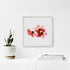 Red Daisy Trio Garden Flower Art Print
